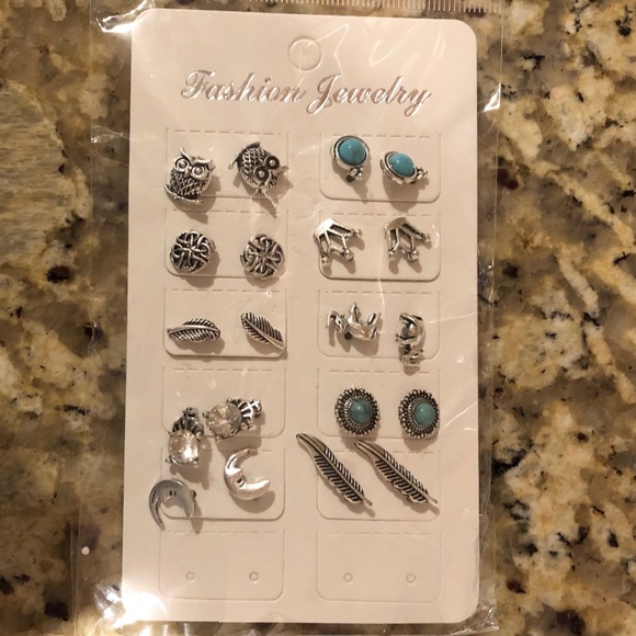Adorable Boho Stud Earring Set - Picture 2 of 4